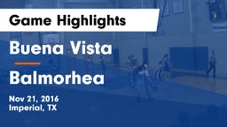 Buena Vista  vs Balmorhea  Game Highlights - Nov 21, 2016