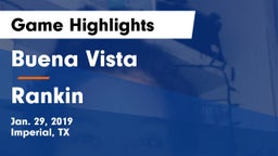 Buena Vista  vs Rankin  Game Highlights - Jan. 29, 2019