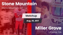 Matchup: Stone Mountain High vs. Miller Grove  2017