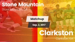 Matchup: Stone Mountain High vs. Clarkston  2017