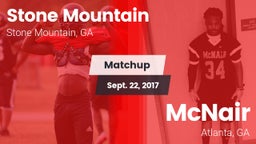 Matchup: Stone Mountain High vs. McNair  2017