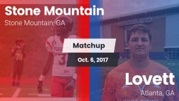 Matchup: Stone Mountain High vs. Lovett  2017