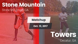 Matchup: Stone Mountain High vs. Towers  2017