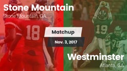 Matchup: Stone Mountain High vs. Westminster  2017