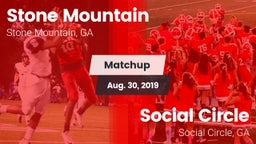 Matchup: Stone Mountain High vs. Social Circle  2019