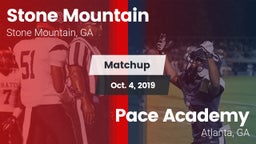 Matchup: Stone Mountain High vs. Pace Academy 2019