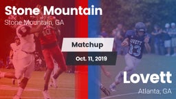Matchup: Stone Mountain High vs. Lovett  2019