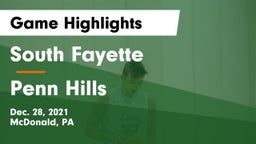 South Fayette  vs Penn Hills  Game Highlights - Dec. 28, 2021