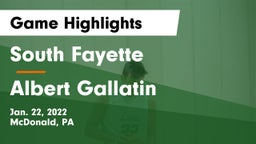 South Fayette  vs Albert Gallatin Game Highlights - Jan. 22, 2022