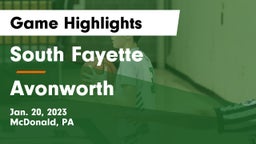 South Fayette  vs Avonworth  Game Highlights - Jan. 20, 2023