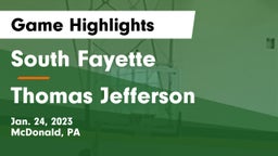 South Fayette  vs Thomas Jefferson  Game Highlights - Jan. 24, 2023