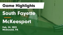 South Fayette  vs McKeesport  Game Highlights - Feb. 24, 2023