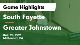 South Fayette  vs Greater Johnstown  Game Highlights - Dec. 28, 2023