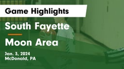 South Fayette  vs Moon Area  Game Highlights - Jan. 3, 2024