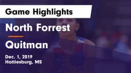 North Forrest  vs Quitman  Game Highlights - Dec. 1, 2019