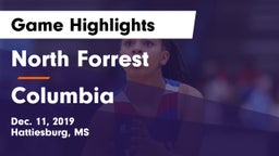 North Forrest  vs Columbia  Game Highlights - Dec. 11, 2019