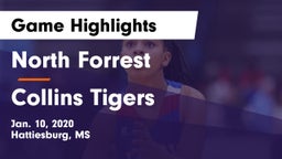 North Forrest  vs Collins Tigers Game Highlights - Jan. 10, 2020
