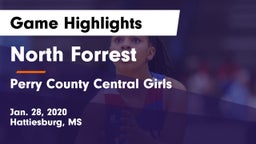 North Forrest  vs Perry County Central Girls Game Highlights - Jan. 28, 2020