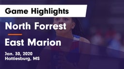 North Forrest  vs East Marion  Game Highlights - Jan. 30, 2020