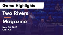 Two Rivers  vs Magazine Game Highlights - Nov. 20, 2017