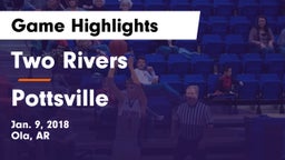 Two Rivers  vs Pottsville  Game Highlights - Jan. 9, 2018