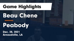 Beau Chene  vs Peabody  Game Highlights - Dec. 28, 2021