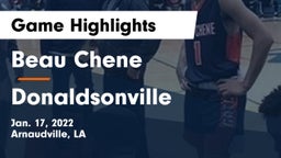 Beau Chene  vs Donaldsonville  Game Highlights - Jan. 17, 2022