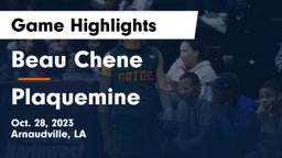Beau Chene  vs Plaquemine  Game Highlights - Oct. 28, 2023