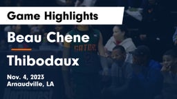 Beau Chene  vs Thibodaux  Game Highlights - Nov. 4, 2023