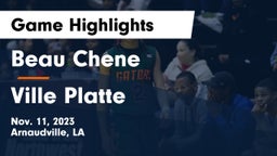 Beau Chene  vs Ville Platte  Game Highlights - Nov. 11, 2023