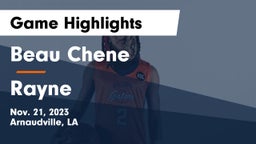 Beau Chene  vs Rayne  Game Highlights - Nov. 21, 2023
