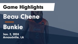 Beau Chene  vs Bunkie  Game Highlights - Jan. 2, 2024