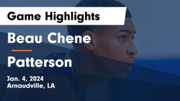 Beau Chene  vs Patterson  Game Highlights - Jan. 4, 2024