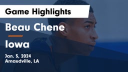 Beau Chene  vs Iowa  Game Highlights - Jan. 5, 2024