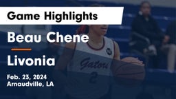 Beau Chene  vs Livonia  Game Highlights - Feb. 23, 2024