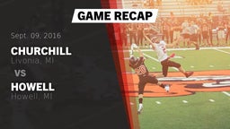 Recap: Churchill  vs. Howell  2016