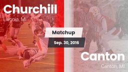 Matchup: Churchill High vs. Canton  2016