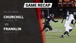 Recap: Churchill  vs. Franklin  2016