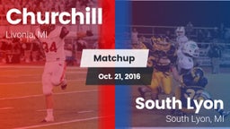 Matchup: Churchill High vs. South Lyon  2016