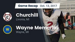 Recap: Churchill  vs. Wayne Memorial  2017