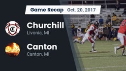 Recap: Churchill  vs. Canton  2017