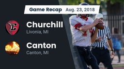 Recap: Churchill  vs. Canton  2018