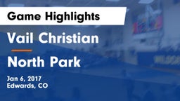 Vail Christian  vs North Park  Game Highlights - Jan 6, 2017