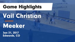 Vail Christian  vs Meeker  Game Highlights - Jan 21, 2017