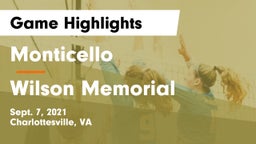 Monticello  vs Wilson Memorial Game Highlights - Sept. 7, 2021