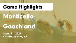 Monticello  vs Goochland Game Highlights - Sept. 21, 2021