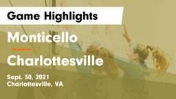 Monticello  vs Charlottesville  Game Highlights - Sept. 30, 2021
