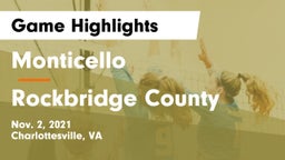 Monticello  vs Rockbridge County  Game Highlights - Nov. 2, 2021