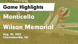 Monticello  vs Wilson Memorial  Game Highlights - Aug. 30, 2022