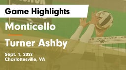 Monticello  vs Turner Ashby  Game Highlights - Sept. 1, 2022